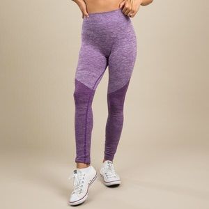 WearWolf Seamless Leggings - Purple Rain XXS